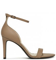 Sandały na szpilce Calvin Klein beżowe 