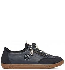 Półbuty Rieker granatowe damskie 