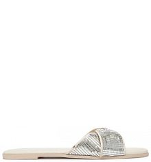 Klapki JENNY écru damskie 