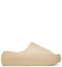 Klapki Hunter beżowe damskie 