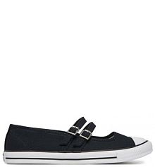 Baleriny Converse czarne damskie 
