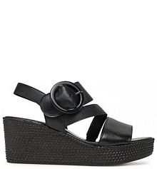 Sandały na koturnie Gabor czarne 