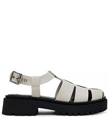 Sandały Steve Madden białe damskie 