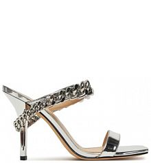 Klapki MICHAEL Michael Kors srebrne damskie 