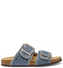 Klapki Geox niebieskie damskie 