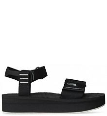 Sandały na koturnie The North Face czarne 