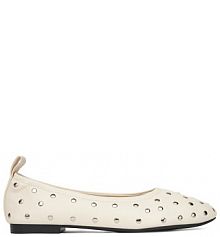 Baleriny Badura białe damskie 