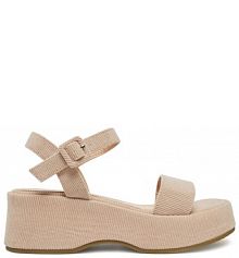 Sandały na koturnie DeeZee beżowe 