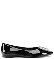 Baleriny Eva Minge czarne damskie 