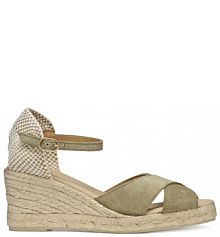 Espadryle Geox khaki damskie 