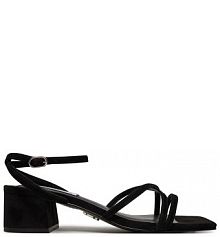 Sandały na słupku Steve Madden czarne 