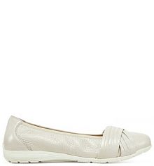 Baleriny Caprice écru damskie 