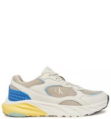 Sneakersy Calvin Klein Jeans écru dziecięce 