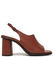 Sandały na słupku ECCO brązowe 