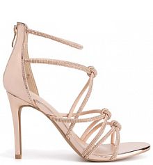 Sandały na szpilce DeeZee złote 