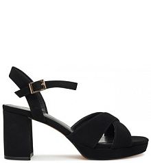 Sandały na słupku JENNY czarne 