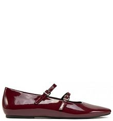 Baleriny DeeZee bordowy damskie 