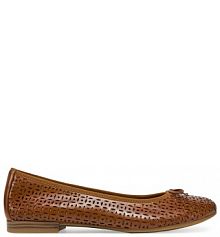 Baleriny Tamaris brązowe damskie 