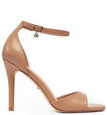 Sandały na szpilce DeeZee beżowe 