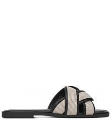 Klapki JENNY beżowe damskie 