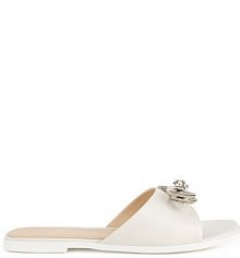 Klapki Eva Minge białe damskie 