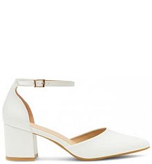 Czółenka JENNY białe 