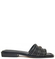 Klapki Michael Kors czarne damskie 