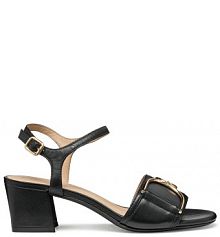 Sandały na słupku Geox czarne 