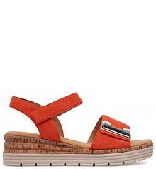 Sandały na koturnie Gabor pomarańczowe 