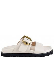 Klapki GINO ROSSI écru damskie 