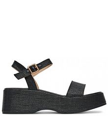 Sandały na koturnie DeeZee czarne 