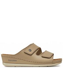 Klapki Dr. Brinkmann beżowe damskie 