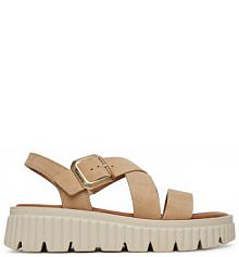 Sandały na koturnie Tamaris beżowe 