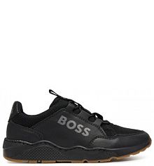 Sneakersy BOSS czarne dziecięce 