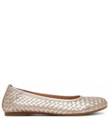 Baleriny Gabor złote damskie 