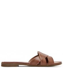 Klapki Lasocki brązowe damskie 