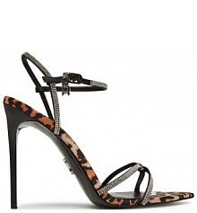 Sandały na szpilce Steve Madden brązowe 