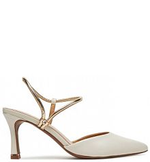 Sandały na szpilce Lasocki białe 