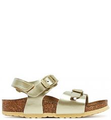 Sandały Birkenstock złote dziecięce 