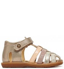 Sandały Naturino złote dziecięce 