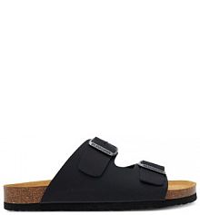 Klapki Dr. Brinkmann granatowe damskie 