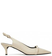 Sandały na szpilce Furla białe 