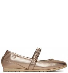 Baleriny Tamaris złote damskie 