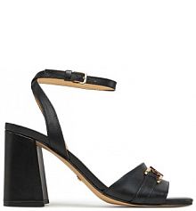 Sandały na słupku Guess czarne 