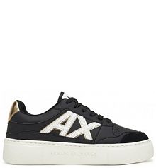 Sneakersy Armani Exchange czarne damskie 