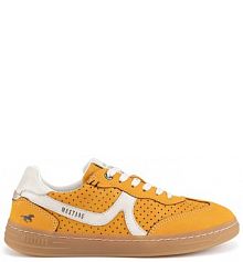 Sneakersy Mustang pomarańczowe damskie 