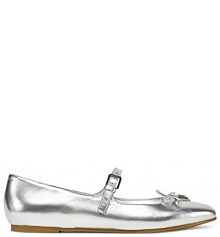 Baleriny Guess srebrne damskie 