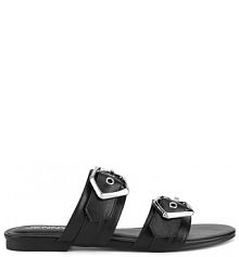 Klapki JENNY czarne damskie 