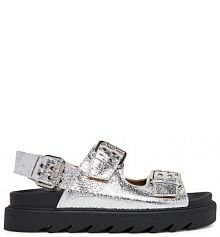 Sandały DeeZee srebrne damskie 