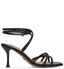 Sandały na szpilce Nine West czarne 
